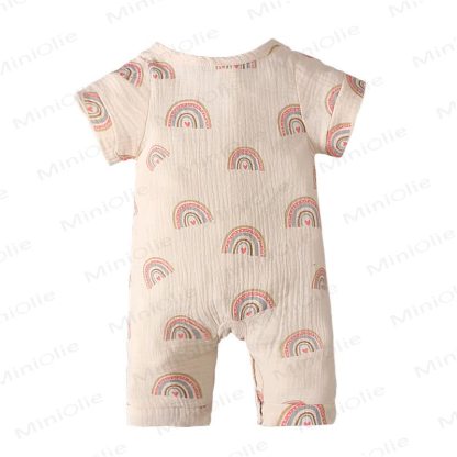 Baby Musselin- Strampler mit Kaktus/ Regenbogen - image 19