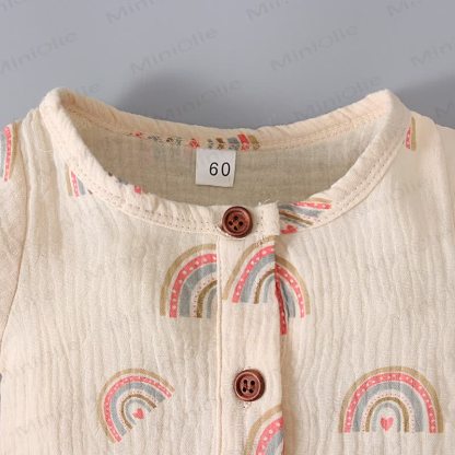 Baby Musselin- Strampler mit Kaktus/ Regenbogen - image 22