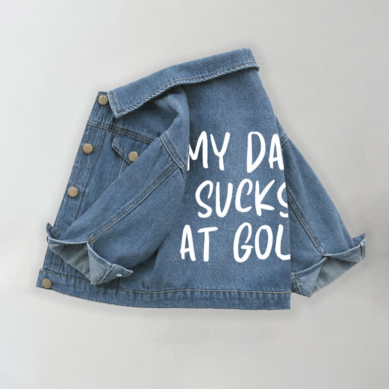 MY DAD SUCKS AT GOLF Kleinkind - Denim - Blau - 10-11J - image 1