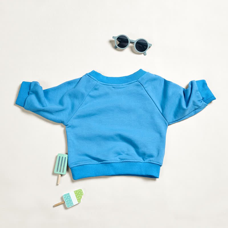 APPARENTLY I LIKE HOCKEY. Blau Sweatshirt für Baby - image 2