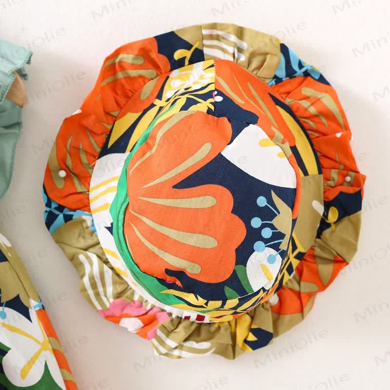 Kleinkind Kleid mit Blumenmuster für Blumen und Baby mit passender Hut - image 4