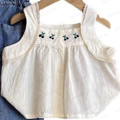 Set aus Baumwollweste und Denim für Kleinkind - image 2