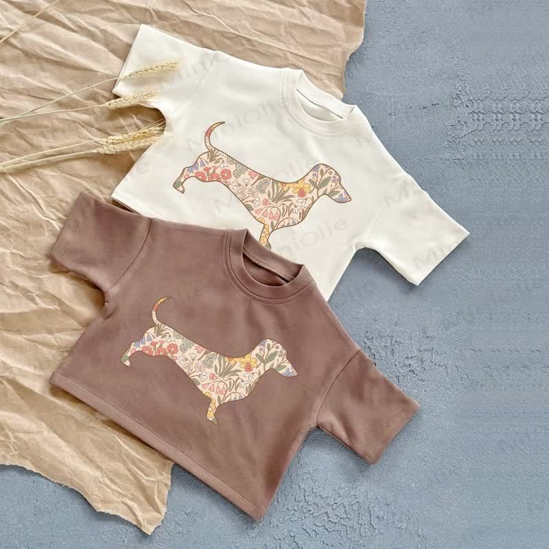 Baby Dackel Sommer Freizeit-T-Shirt - image 1