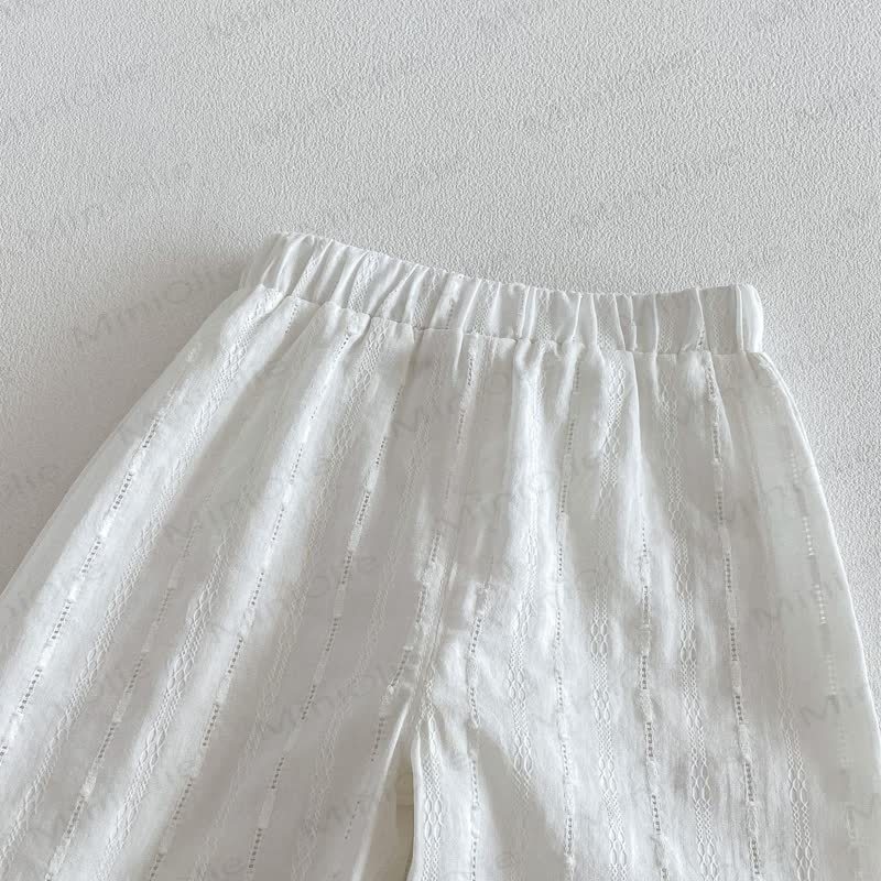 Spitze mit Kirsche und Puffärmeln für Baby und Kleinkind-Mädchen oder Lace weiße Hose für Mädchen - image 9