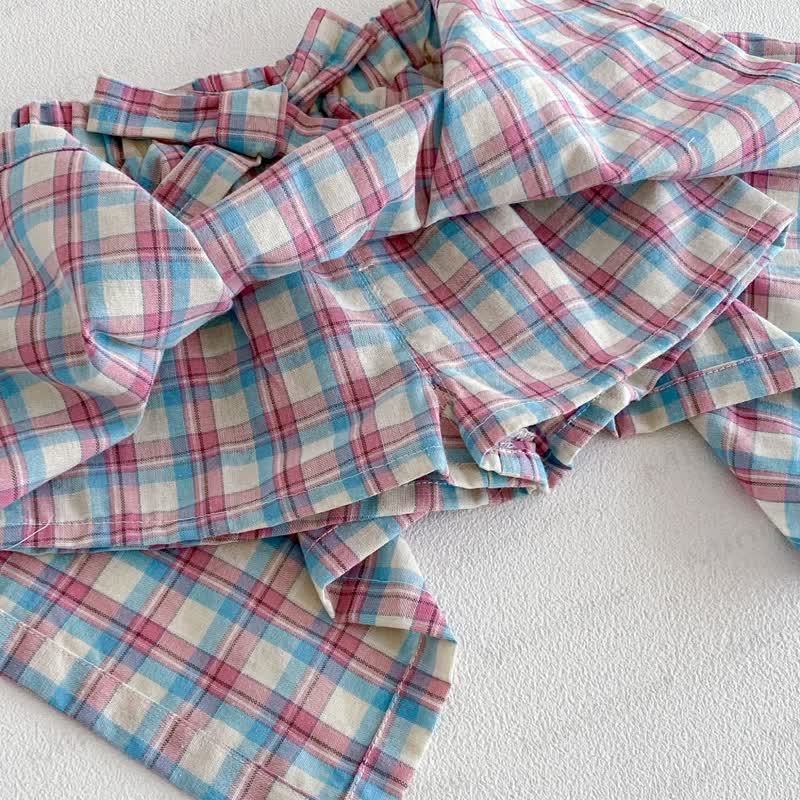 Baby Kleinkind -Mädchen- T-Stück -Shirt mit Tier oder Plaid Rock - image 10