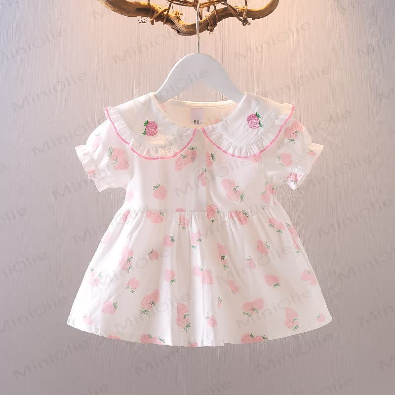 Sommer aus Baumwolle für Baby und Kleinkind-Mädchen mit Erdbeere - Rosa - 3-4J - image 2