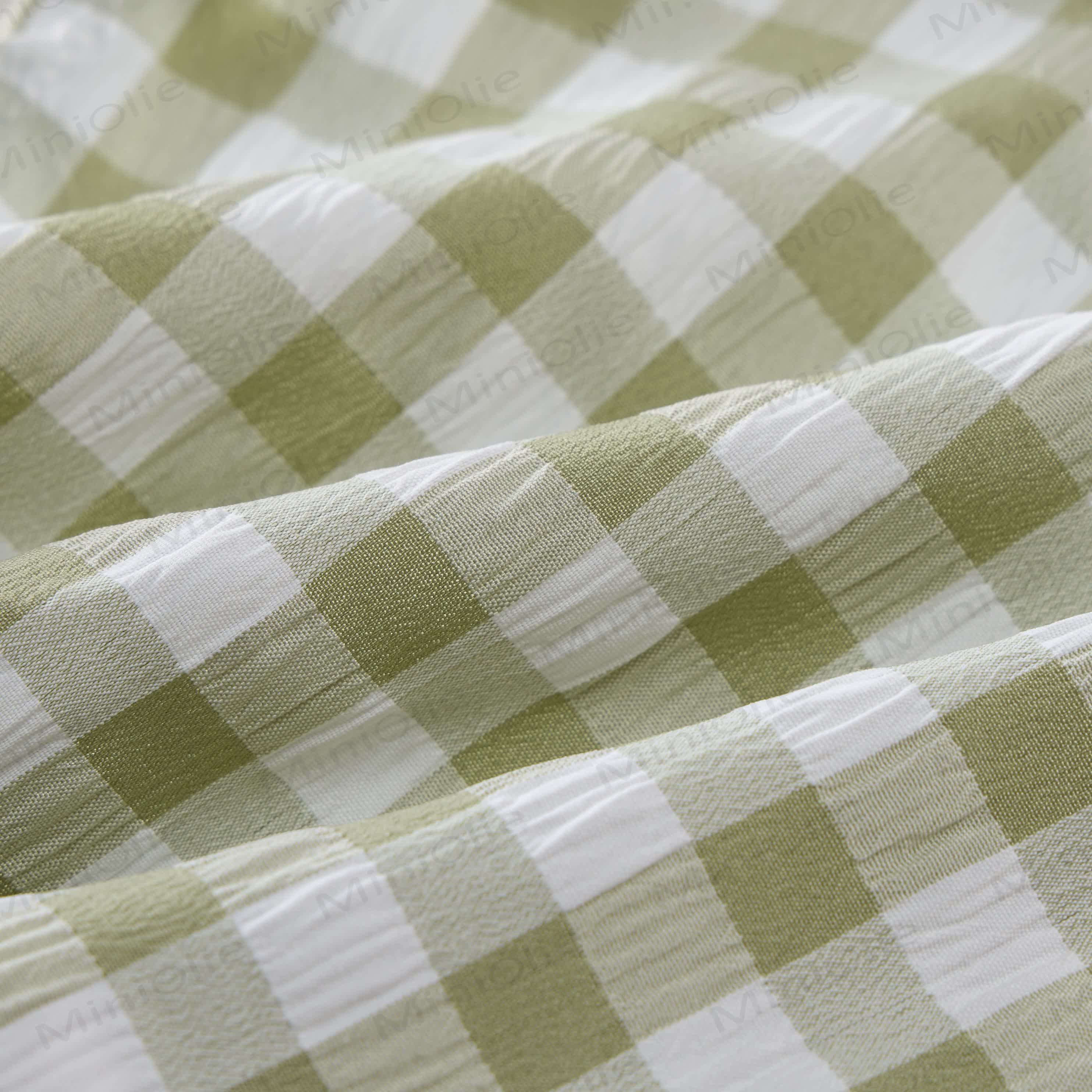 Grün Plaid, ärmelloses 2-teiliges Set für Baby Kleinkind - image 6