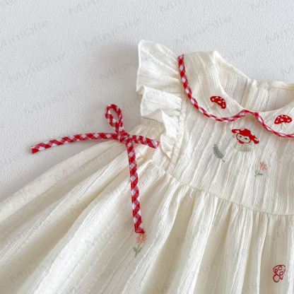 Tanktop mit Schleife oder ärmelloses Kleid oder Plaid Hose für Baby und Kleinkind - image 7