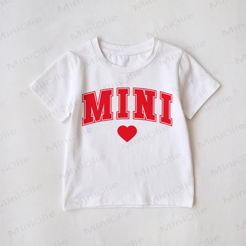 MAMA/MINI Familien Passende T-Shirt - Weiß - Baby T-Shirt: 3-5J - image 2