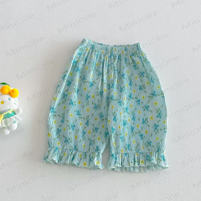 Baby Kleinkind-Mädchen mit Blumen oder Schleifen - Blau - 4-5J - image 4