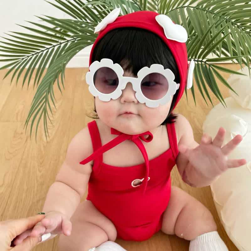 Baby Badeanzug mit Herz und Hut - image 5