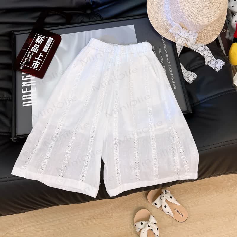 Set aus Gingham Tanktop und Schleife mit Lace und Hose für Kleinkind - image 4