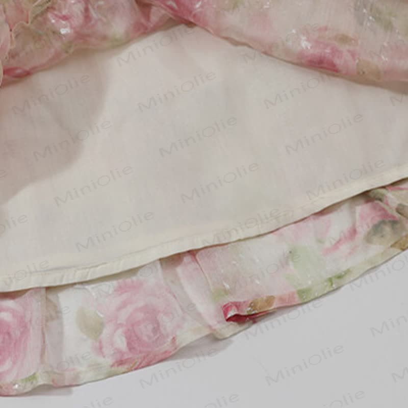 Kleid für Kinder-Mädchen mit Blumen und Rüschen - image 9