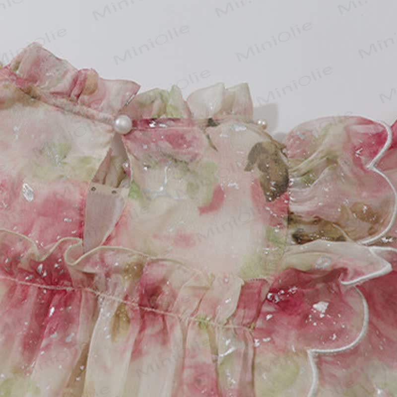 Kleid für Kinder-Mädchen mit Blumen und Rüschen - image 5