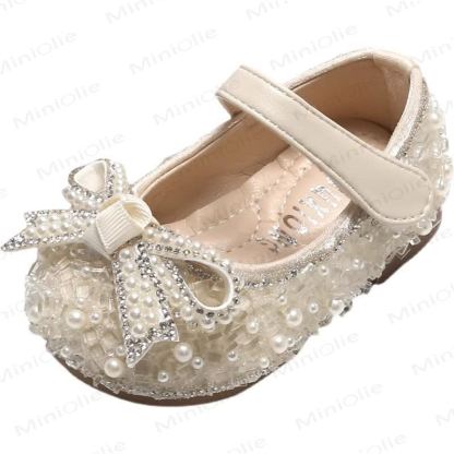 Kleinkind-Mädchen Schuhe Schleife Kleid  - image 7