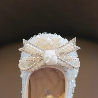 Kleinkind-Mädchen Schuhe Schleife Kleid  - image 5
