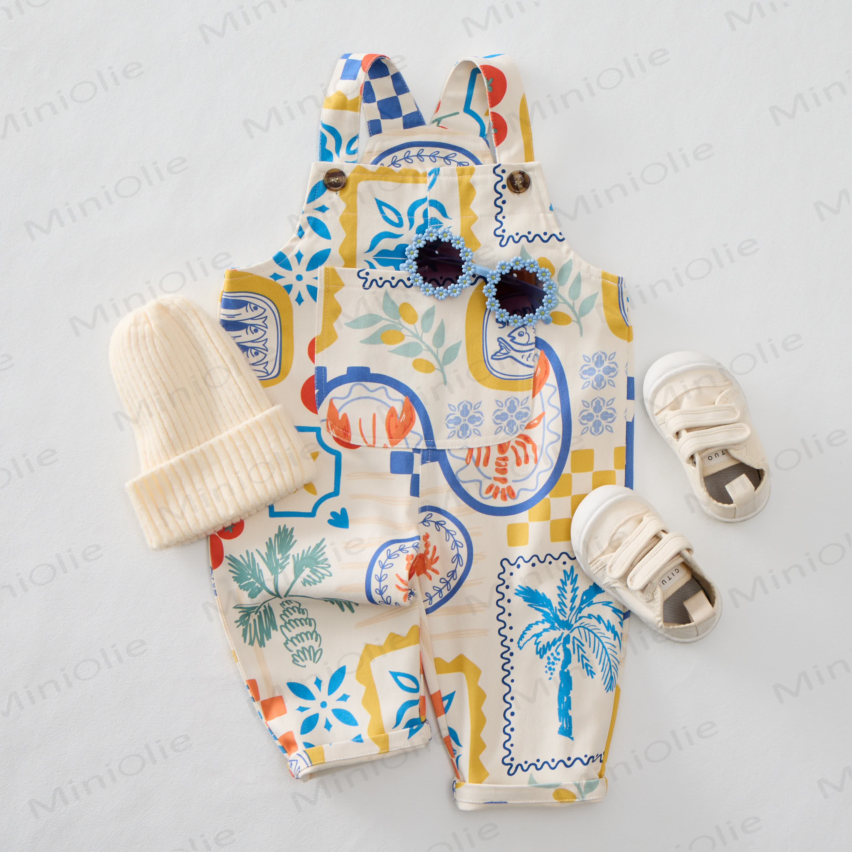 Sommer Overalls mit italienischen Elementen für Baby und Kleinkind - image 2