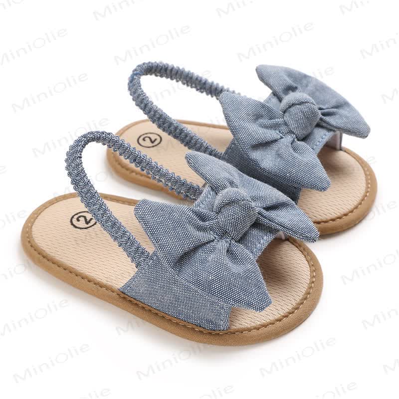 Baby Schleife Lauflernsandalen - Grau - 12-18M - image 17