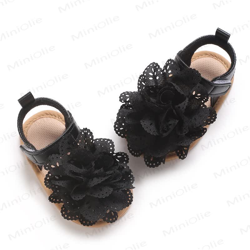 Baby Lauflernsandalen mit Lace und Blume - image 5