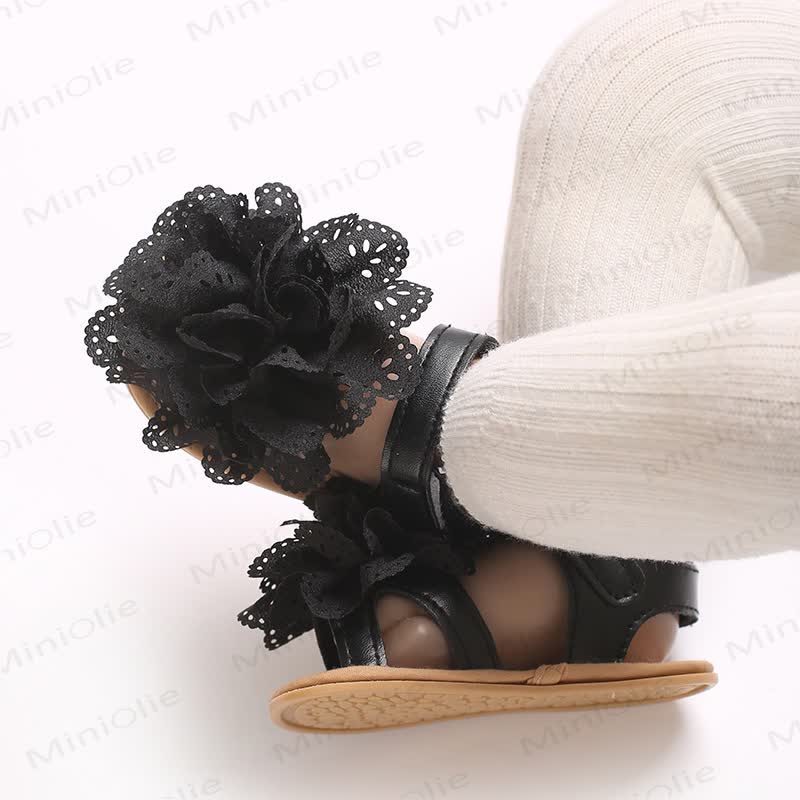 Baby Lauflernsandalen mit Lace und Blume - image 10