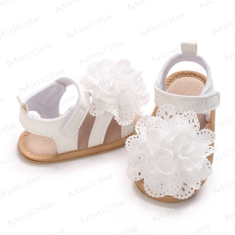 Baby Lauflernsandalen mit Lace und Blume - image 23