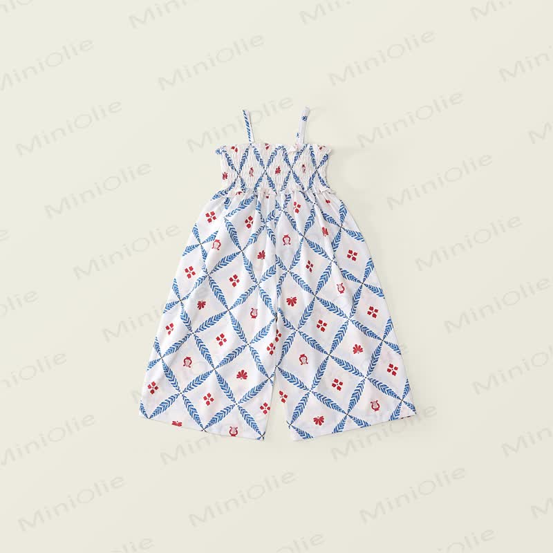 Kleid aus Blumen mit Smok-Einsatz und Blumenmuster für Kleinkind - image 6