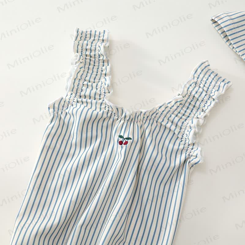 Kleinkind Mädchen Punktmuster Schwimmen Kleid aus weichem Stretchmaterial - image 14