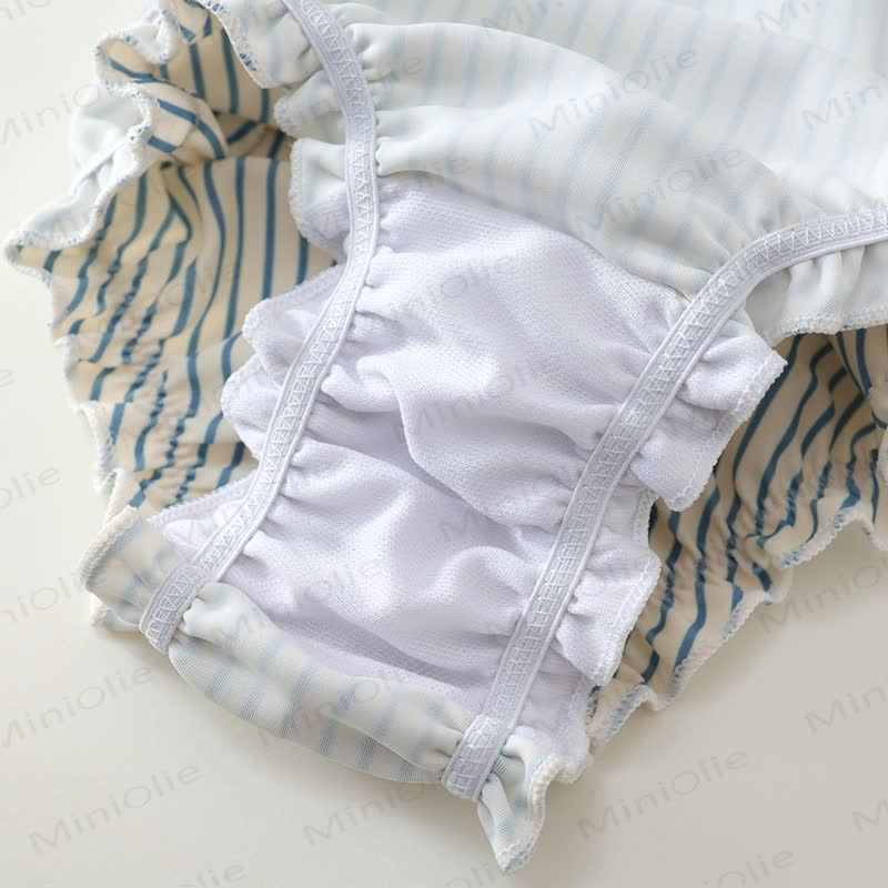 Kleinkind Mädchen Punktmuster Schwimmen Kleid aus weichem Stretchmaterial - image 18