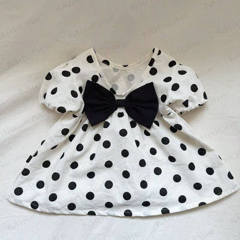 Baby Mädchen Kleid mit Blumen und Schleifen - Weiß - 3-4J - image 3