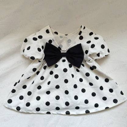 Baby Mädchen Kleid mit Blumen und Schleifen - Weiß - 3-4J - image 3