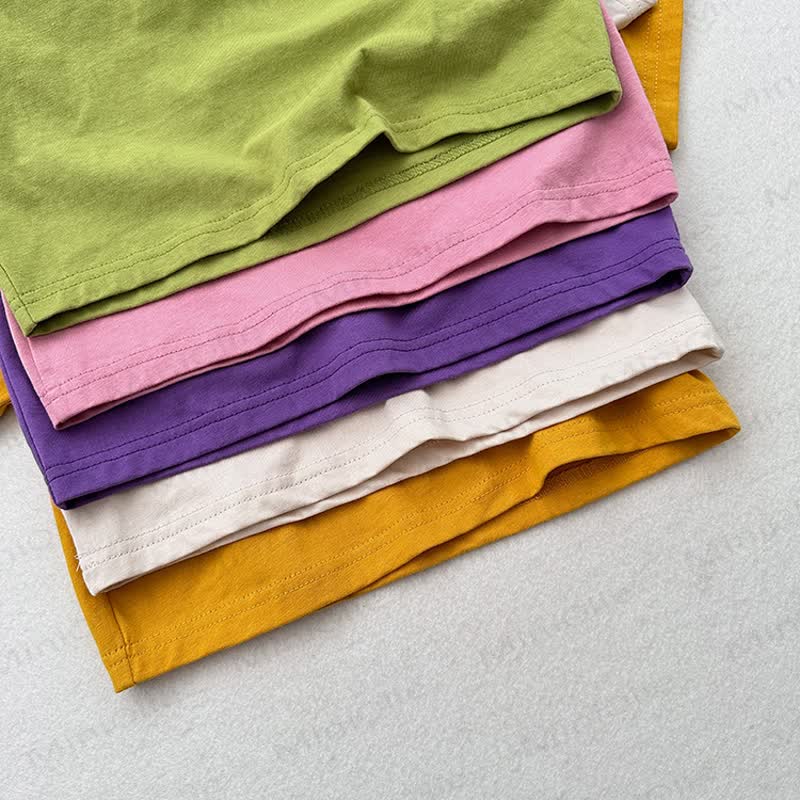 Sommer -T-Shirt für Kleinkind , Einfarbig, Rundhalsausschnitt - image 9