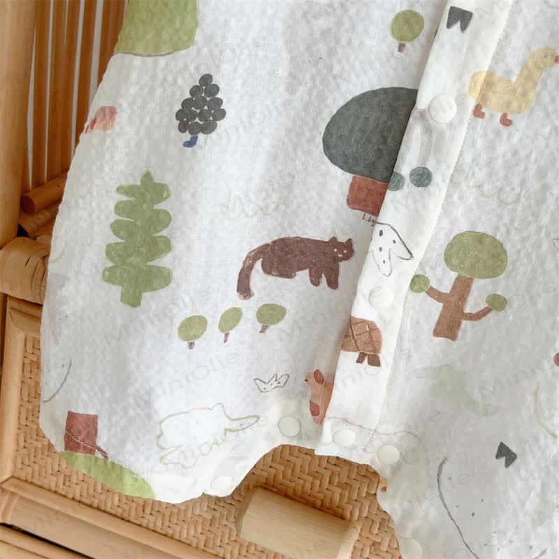 Baby Jungen- Strampler mit Waldmuster - image 4