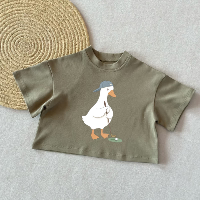 Baby Goose Golf Sommer Freizeit-T-Shirt - Grau Grün - 2-3J - image 2