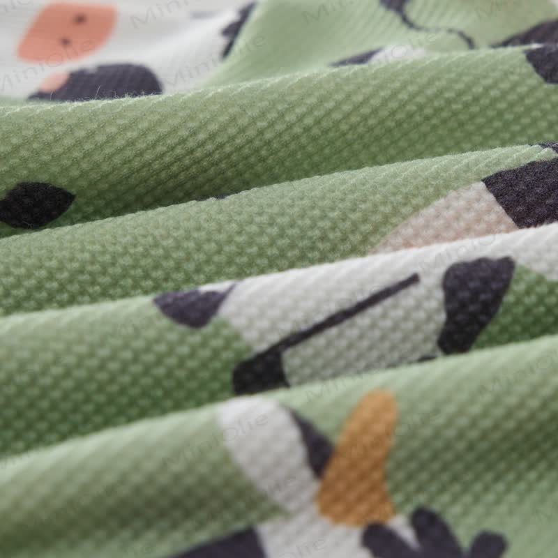 Baby Waffel Niedliches Milchkuh- Sweatshirt 2-teiliges Set - image 4