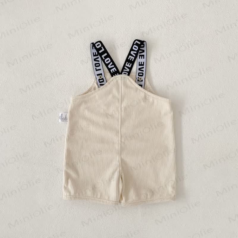 Baby Strampler mit Bär , Einfarbig , Gerippt - image 5