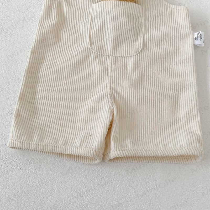 Baby Strampler mit Bär , Einfarbig , Gerippt - image 6