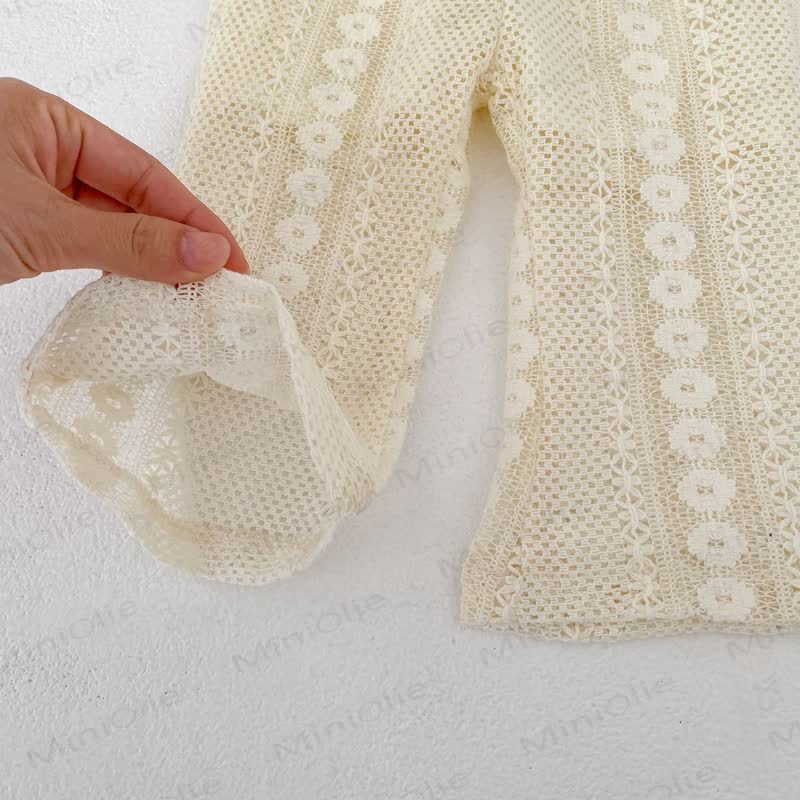 Set aus Beige Hose oder Tanktop und Shorts für Baby Mädchen - image 7