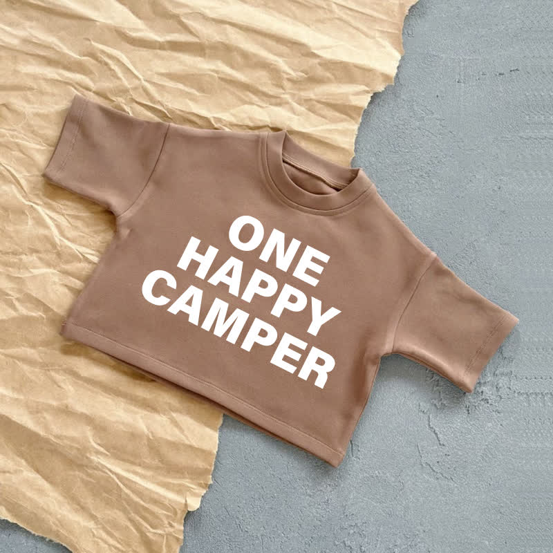 ONE HAPPY CAMPER Baby Sommer Freizeit-T-Shirt - Braun - 2-3J - image 5