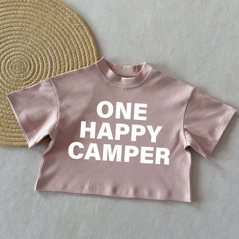 ONE HAPPY CAMPER Baby Sommer Freizeit-T-Shirt - Rosa - 2-3J - image 3