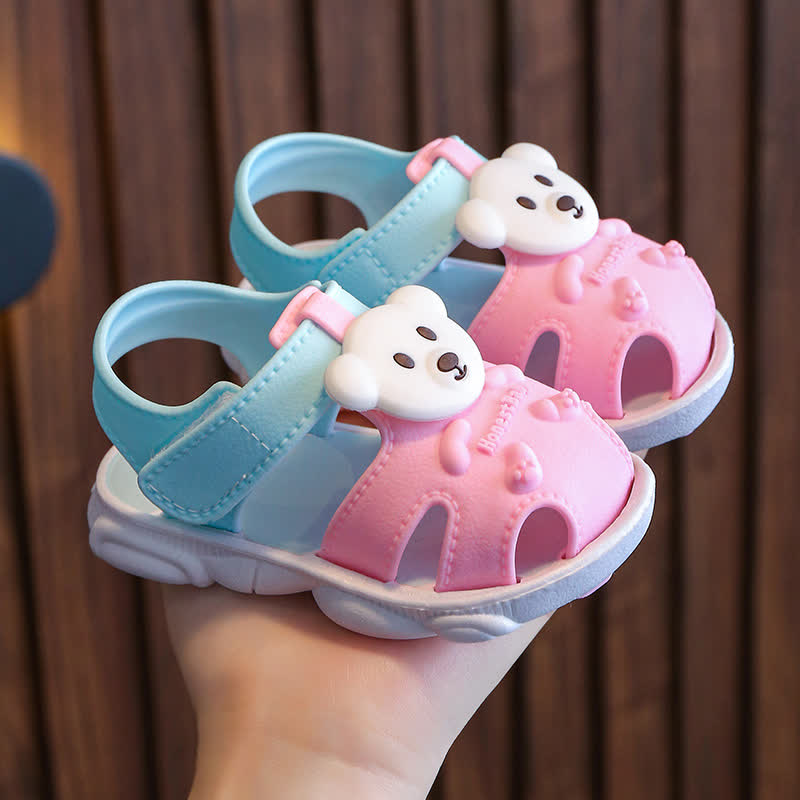 Kleinkind Lauflernsandalen mit Bär - Rosa - 7C - image 3