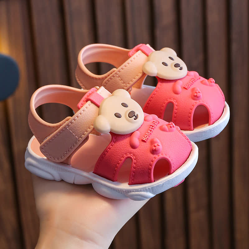 Kleinkind Lauflernsandalen mit Bär - Rot - 7C - image 2