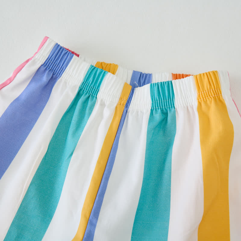 Baby Kleinkind Set , weiß, vertikal gestreift, ärmellos, 2-teilig - image 6