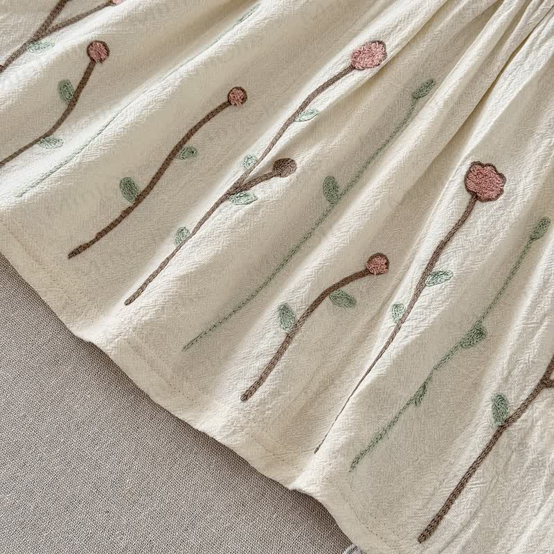 Kleid für Baby und Mädchen , Blumen mit Aprikose - image 5