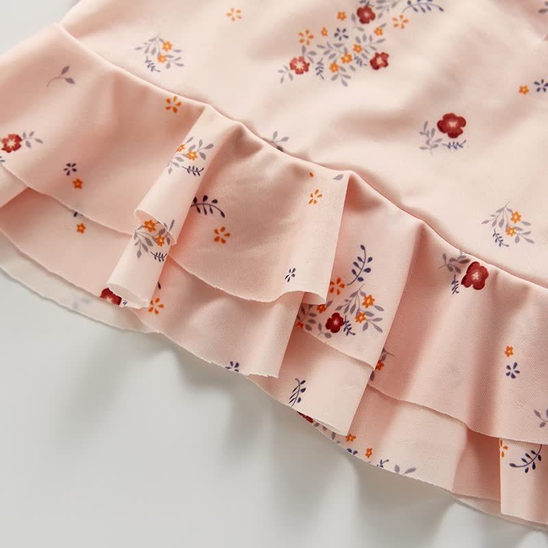 Baby Badeanzug mit Rüschenträgern in Blume /Zitronenmuster - image 6