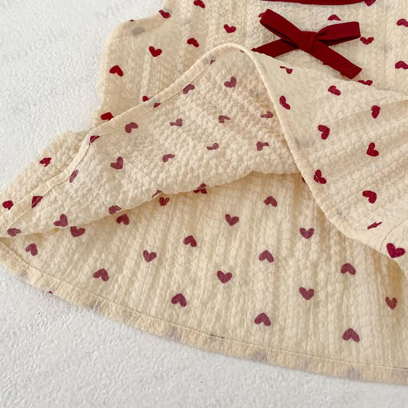 Set aus Tanktop und Shorts mit Herz und Schleife für Kleinkind-Mädchen - image 5