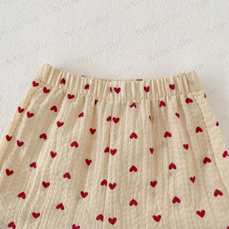 Set aus Tanktop und Shorts mit Herz und Schleife für Kleinkind-Mädchen - image 6