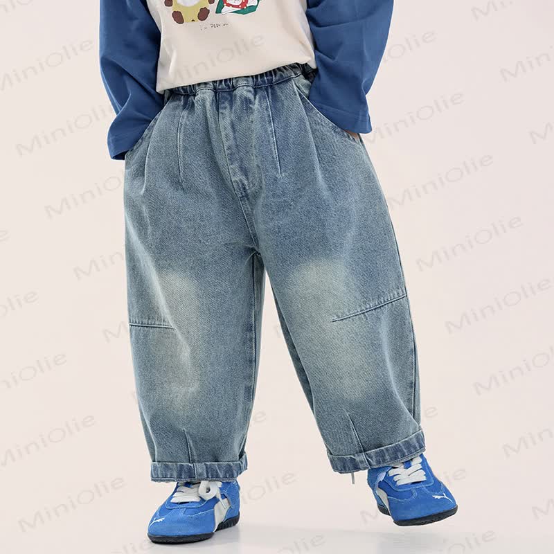 Kleinkind-Jungen Hose Blau Denim - image 1