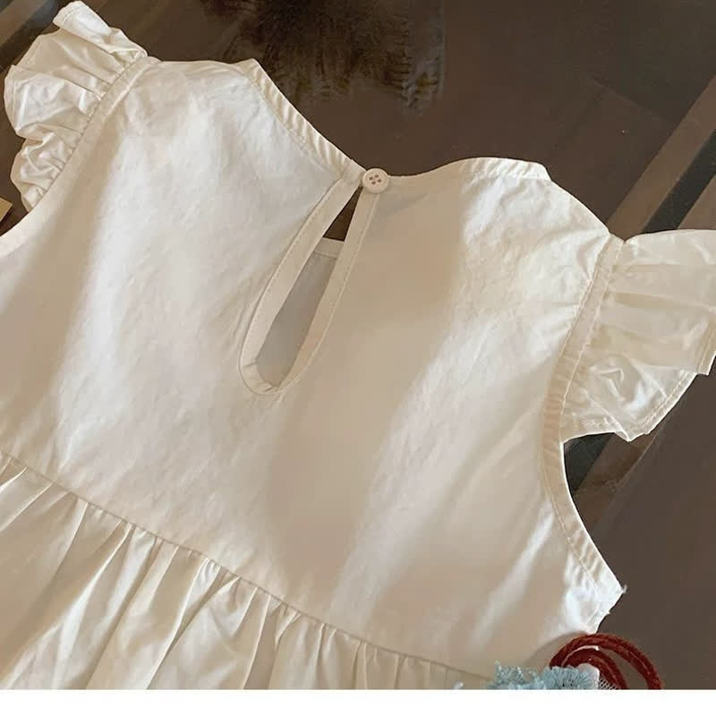 Set aus Baumwoll-Rüschen Tanktop und Hose für Kleinkind-Mädchen - image 4