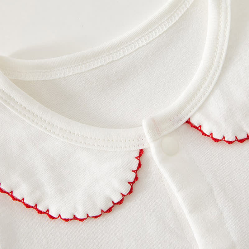 Baby Kaninchen-Peter-Pan-Kragen Strampler - image 7