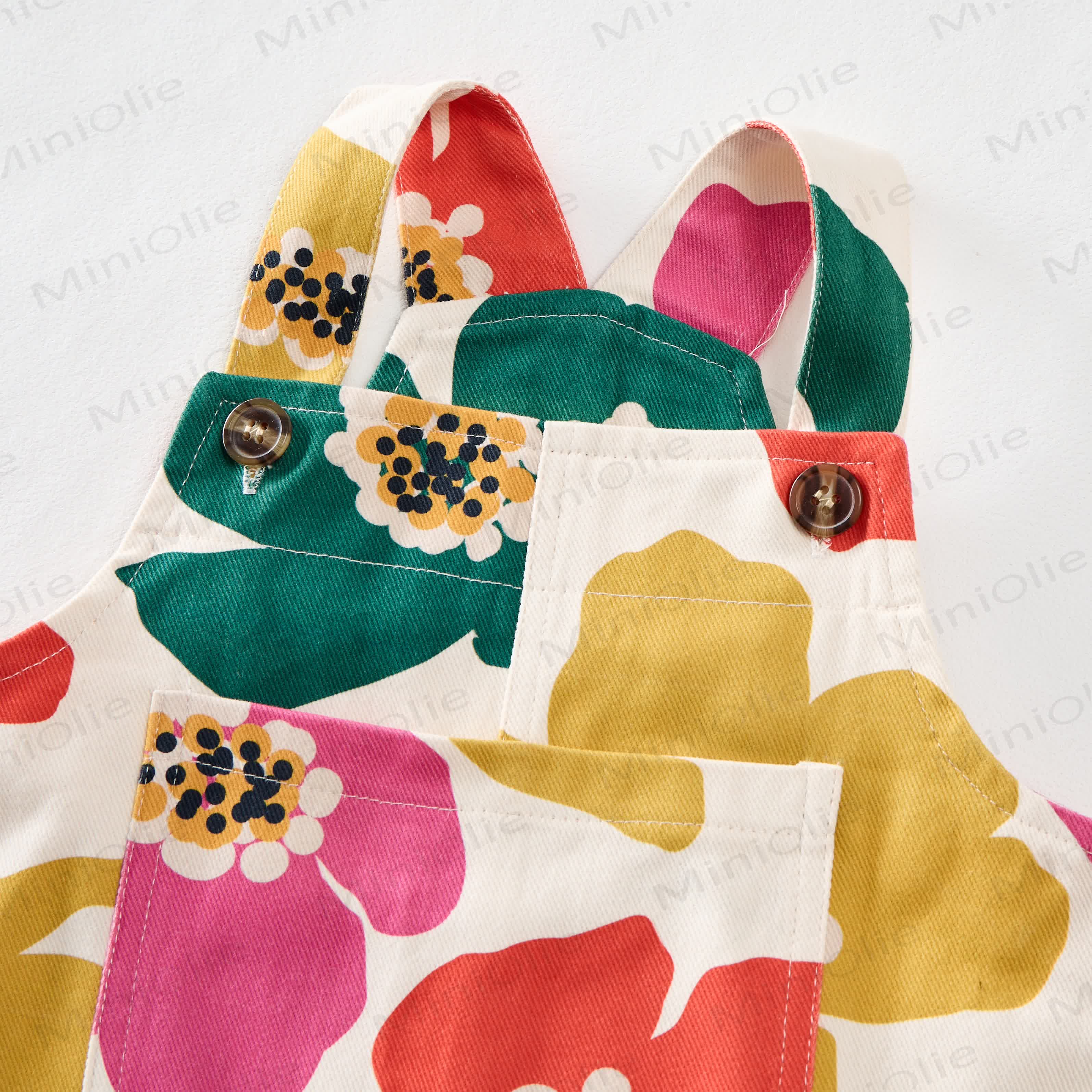 Baby und Kleinkind Overalls mit Bunt Blumen - image 2
